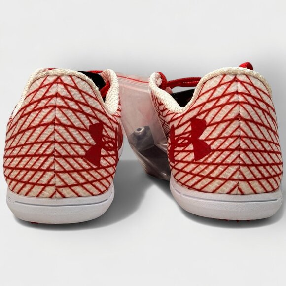 Under Armour Kick Distance 3 Track Spikes White/Beta Red Men’s 10.0 main image 13